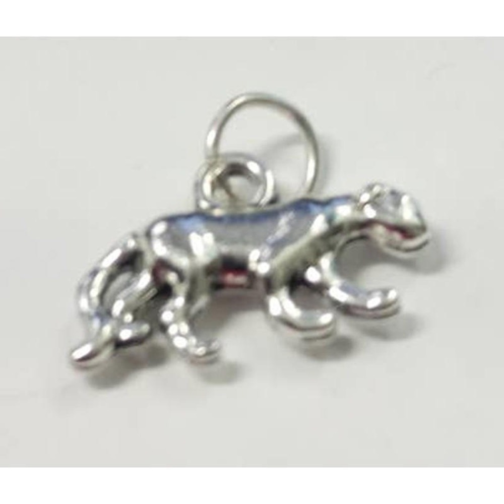 Brand New Panther Mountain Lion Big Kitty Cat Pendant Charm Silver Plated Feline